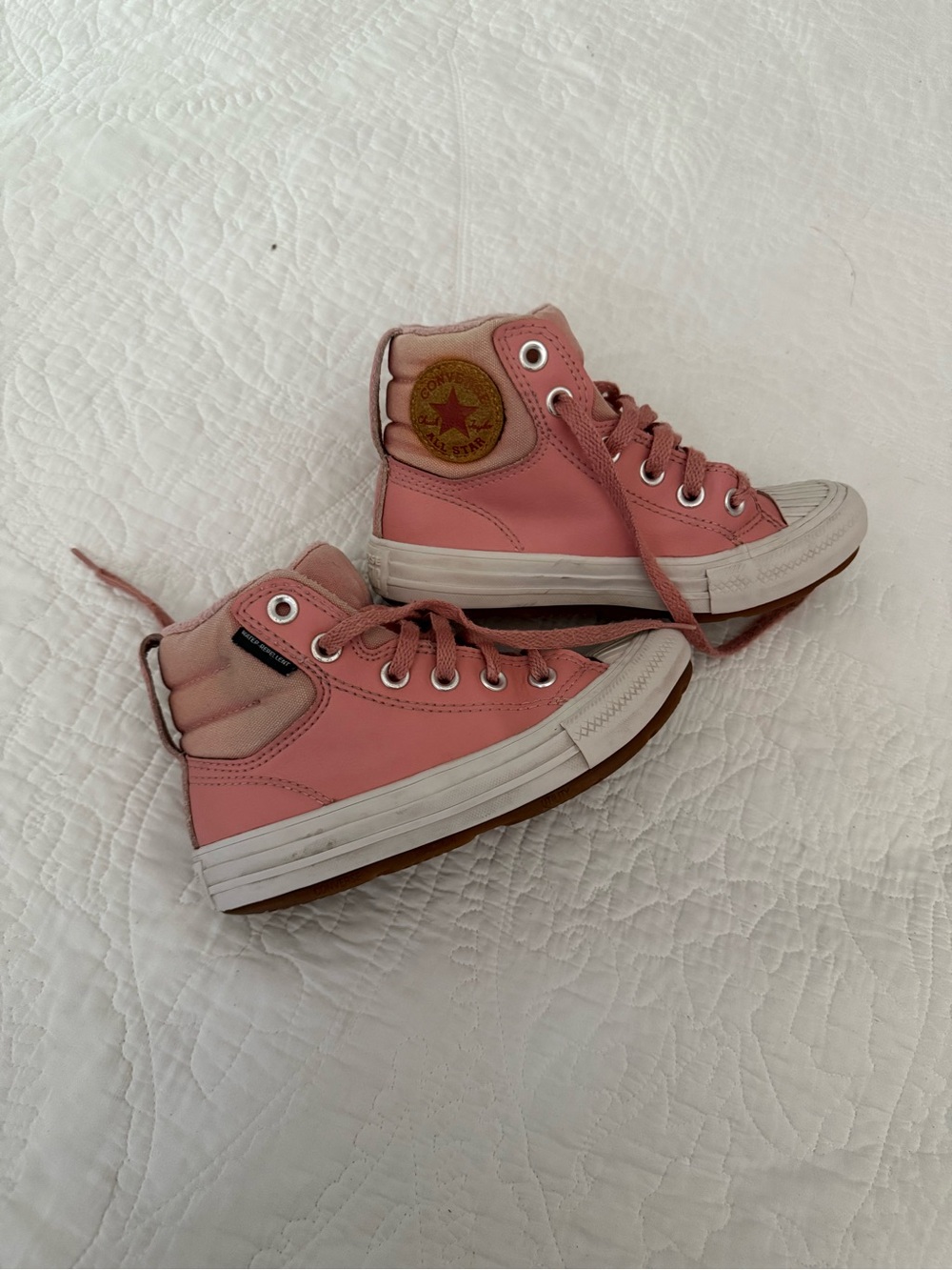 Pink High-Top Canvas Sneakers girls